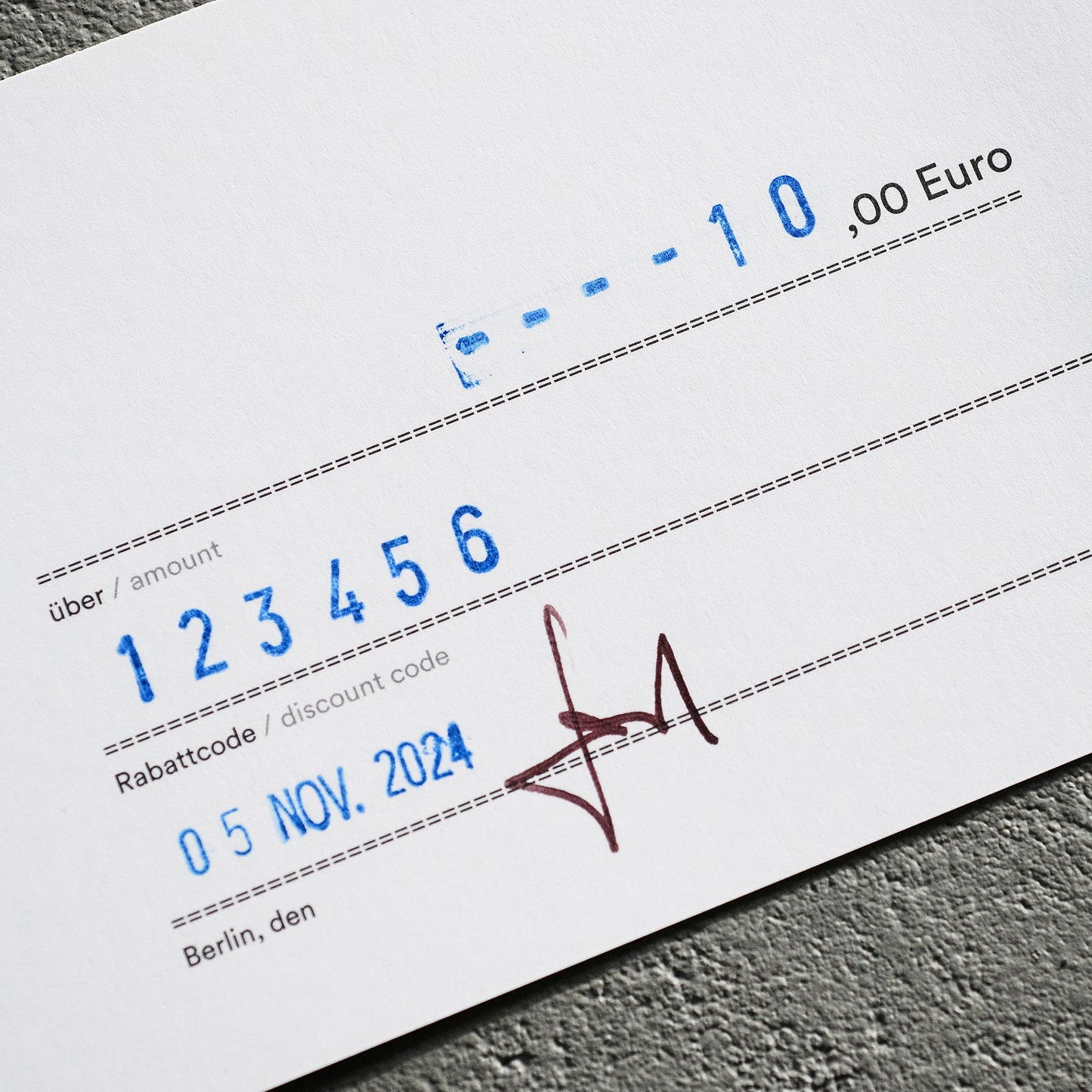 0013 KAFD Gift Card/Geschenkgutschein