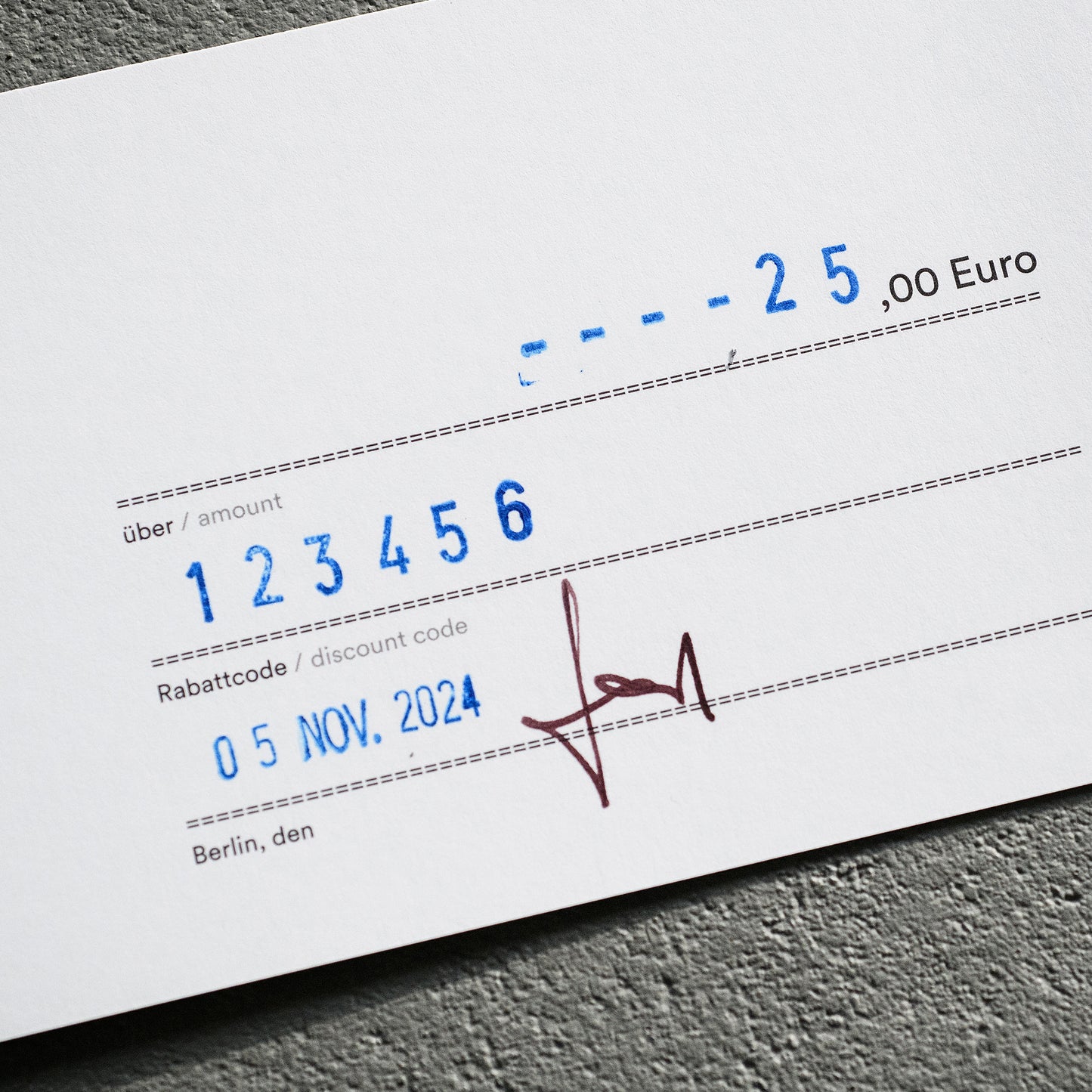 0013 KAFD Gift Card/Geschenkgutschein