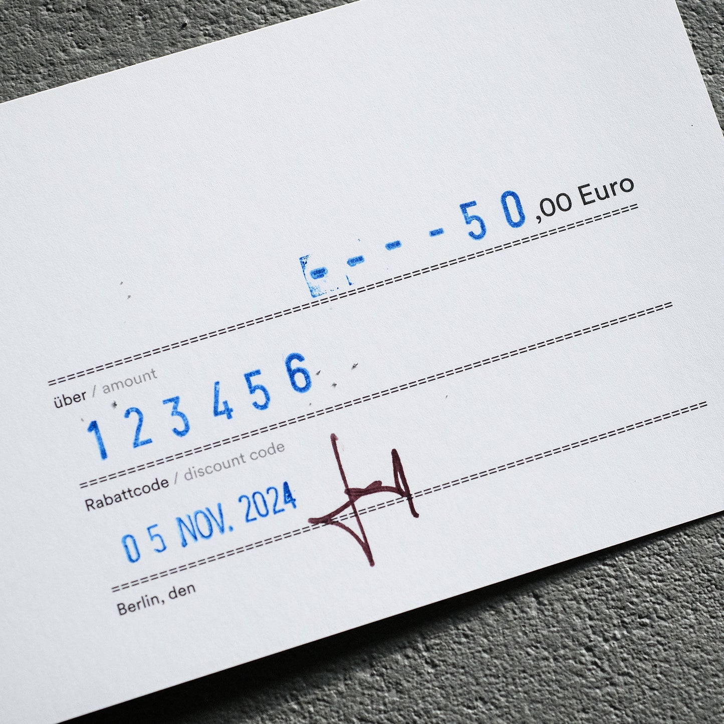 0013 KAFD Gift Card/Geschenkgutschein